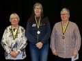Pilkki, naiset. 2.Pirjo Kiiski, 1. Maija Tarmia, 3. Anne Ripatti
