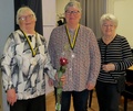 Kahvinkeittäjät.  Pirjo Kiiski, Anne Ripatti, Sirpa Muhonen.