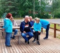 Rita ja Veikko Mönkkönen, Veijo Paavilainen, Eila Törrönen.