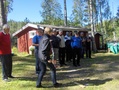 Eila Törrönen heittää.
