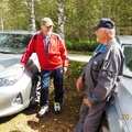 Lauri Myyryläinen ja Veikko Jokinen neuvonpidossa.
